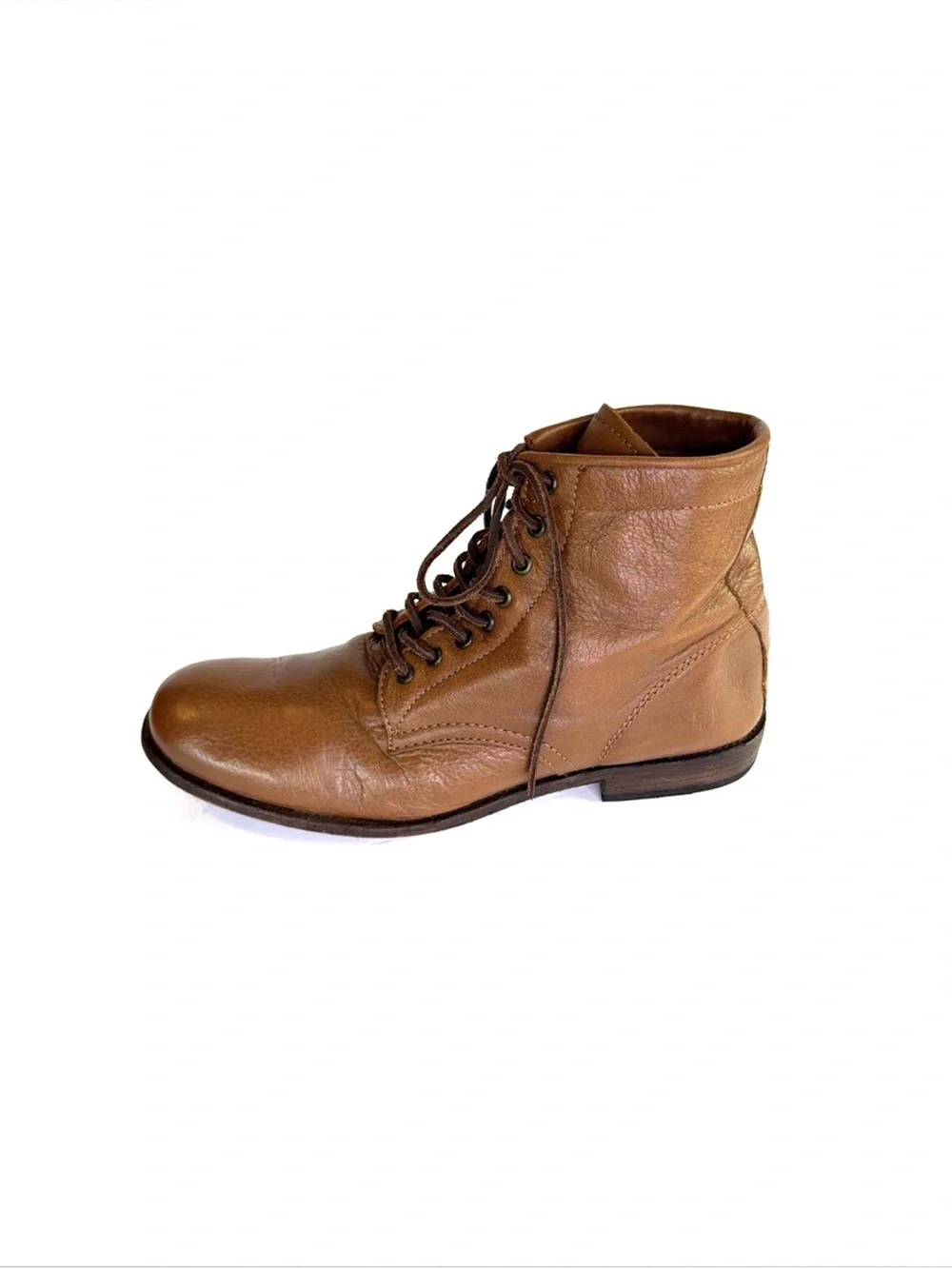 FRYE Tyler Cognac Brown Leather Chukka Boots Men Size 12 D Made in Mexico